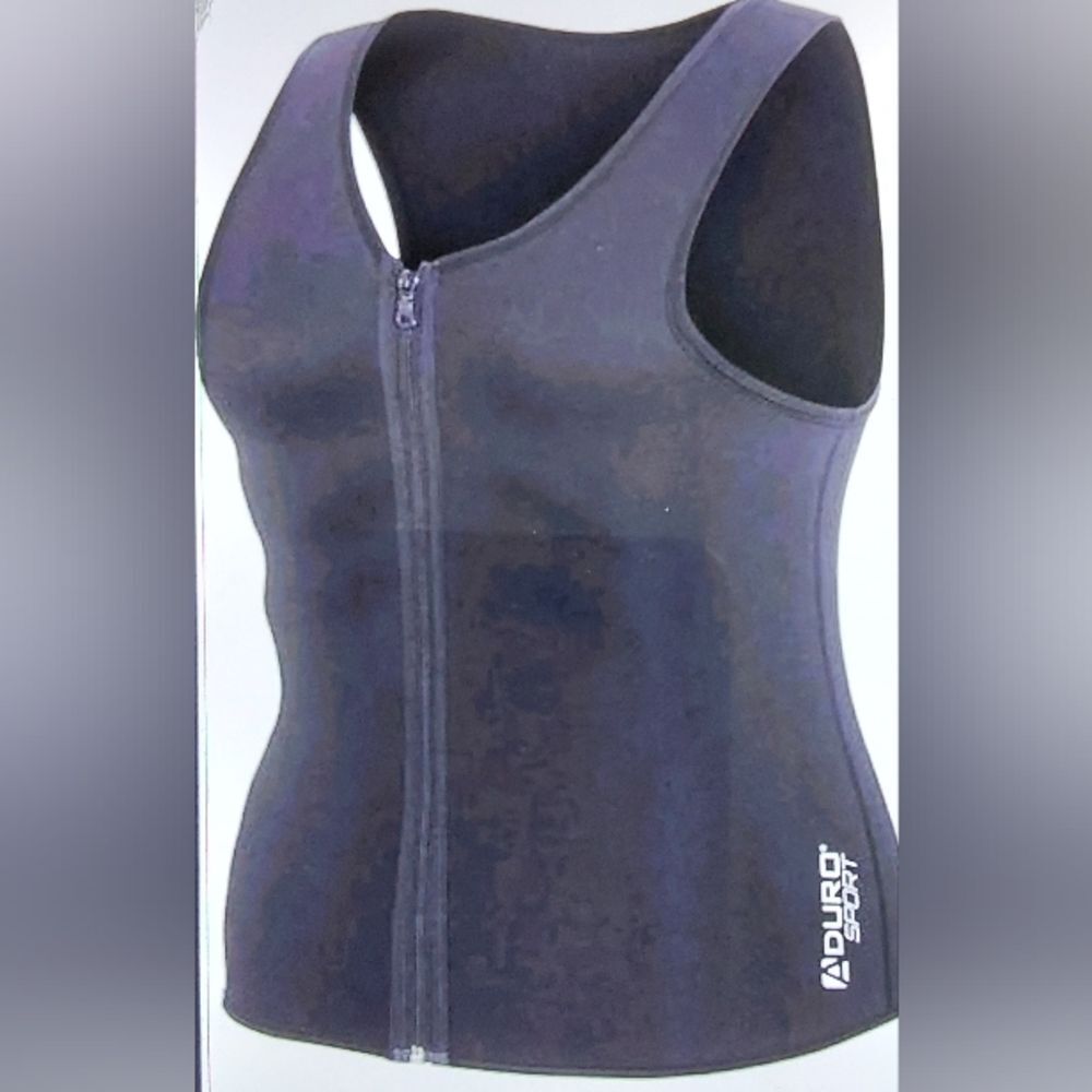 NWT Aduro Sport Sauna Sweat Vest, Black, XL - Picture 3 of 6